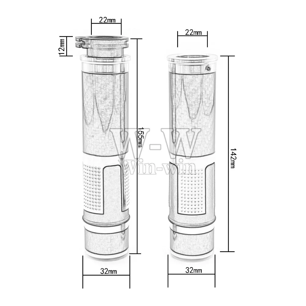 Лидер продаж! Мотоциклетная ручка из углеродного волокна 22 дюйма 24 мм для BMW K1200R