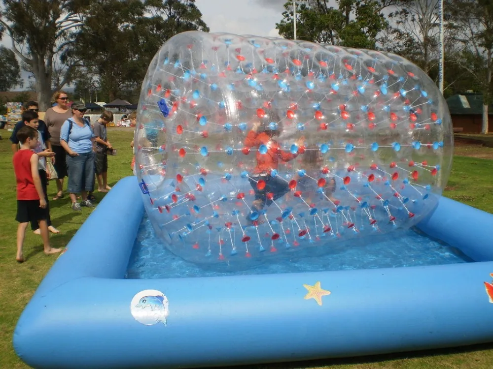 Бесплатная доставка 2 шт. надувные водные ролики для Зорба шарики игрушки