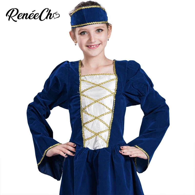 Костюмы на Хэллоуин для девочек костюм принцессы Тюдора детские костюмы косплея