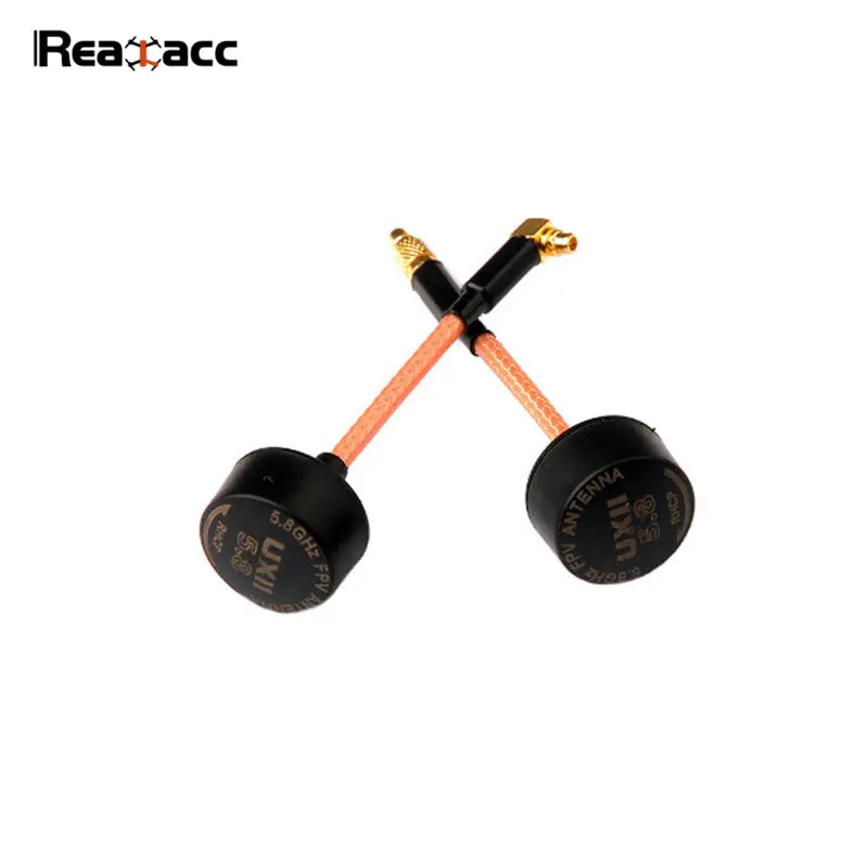 Горячая новинка Realacc UXII 5 8G 1.6dBi MMCX прямой/MMCX 90 градусов антенна RHCP FPV Для