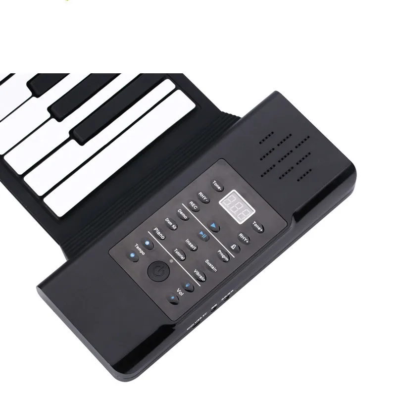 Детская 61 клавиш Гибкая электронный орган клавиатуры прочный мягкий Roll Up кремния