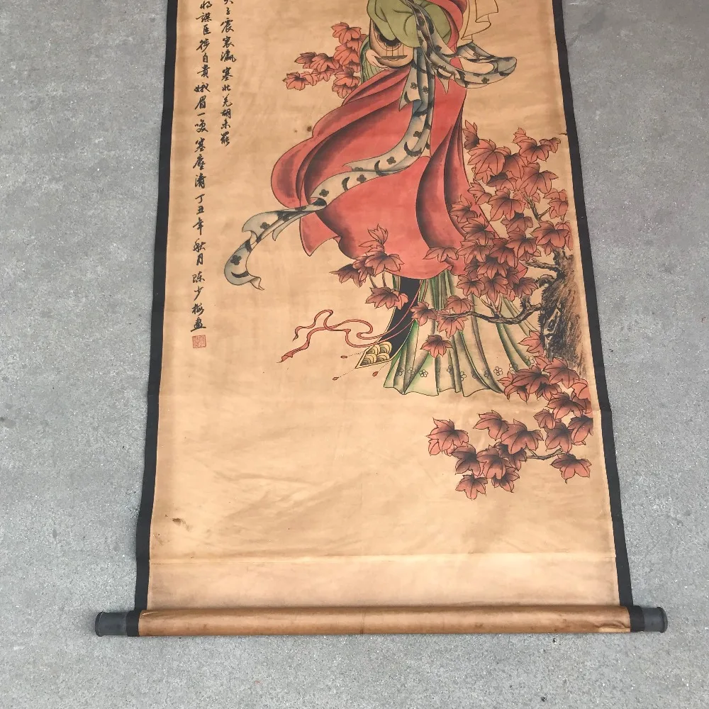 Antique painting living room study porch decoration Chinese famous paintings hanging character | Дом и сад