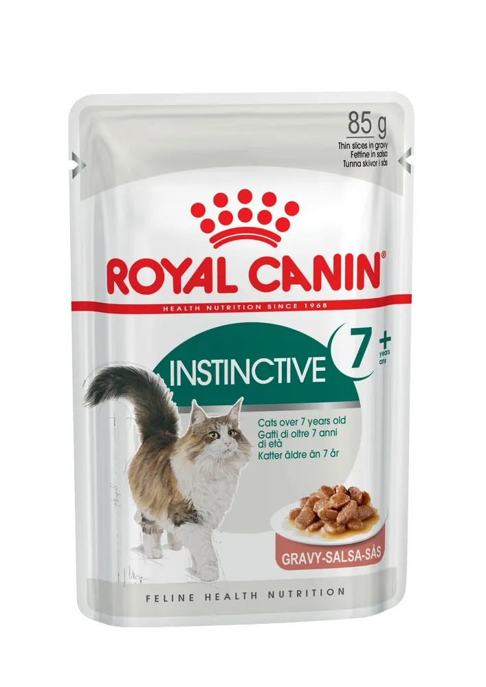 Royal Canin Instinctive +7 пауч для кошек старше 7 лет (кусочки в соусе 24*85 г.) | Дом и сад