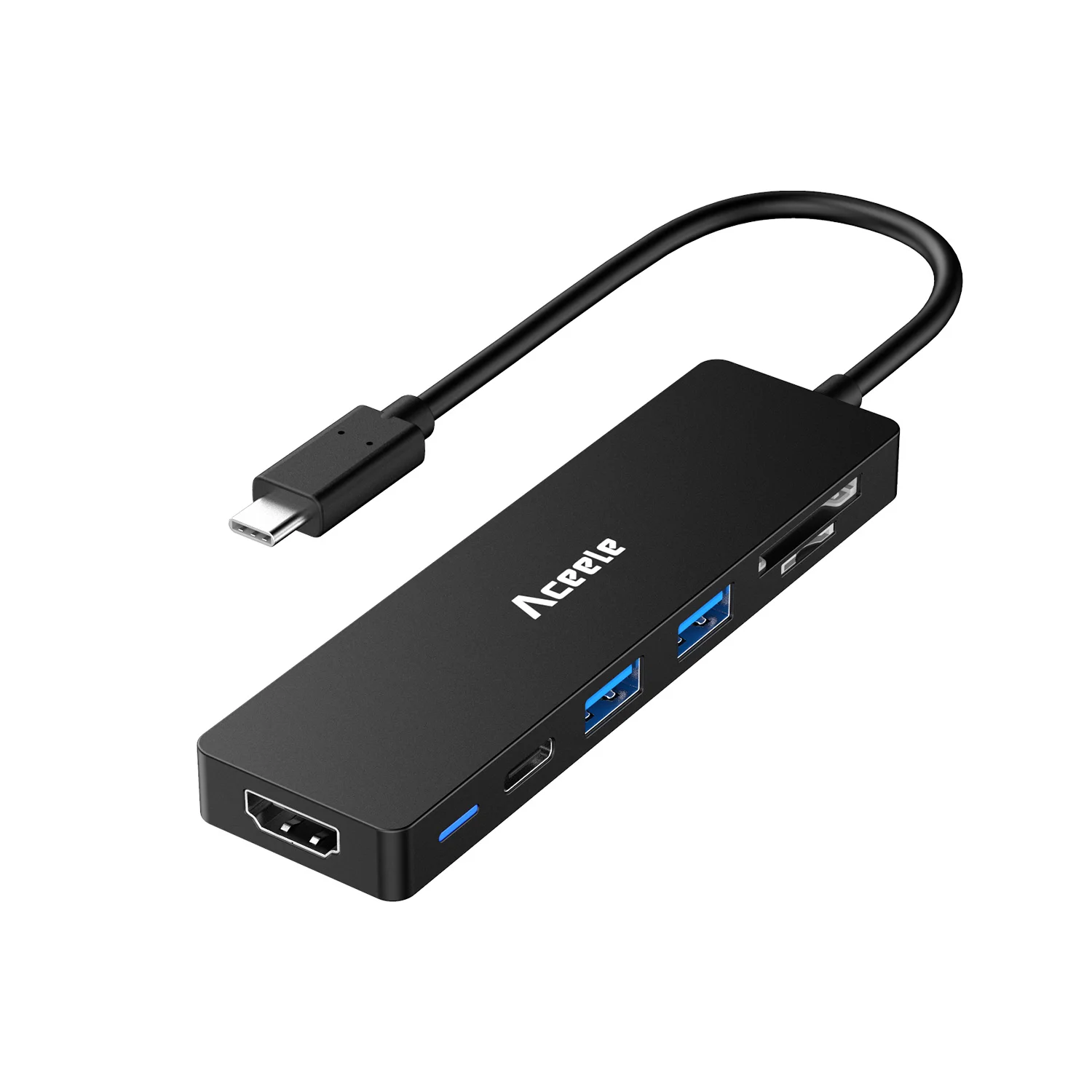 Aceele USB C концентратор usb type C до 4K HDMI USB 3,0 питание карт-ридер конвертер для Macbook Pro Macbook HUAWEI Matebook X/E