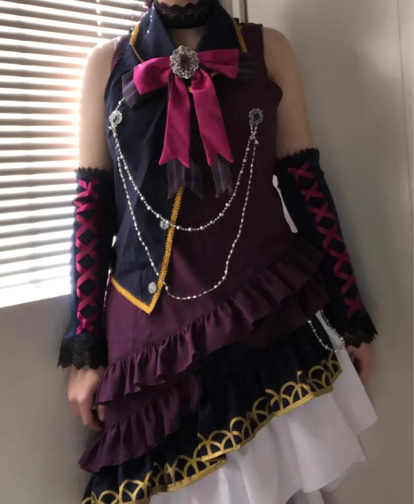 CGCOS Косплей Костюм COS BanG Dream! Черный крик Roselia Минато юкина форма Хэллоуин Рождественская вечеринка аниме