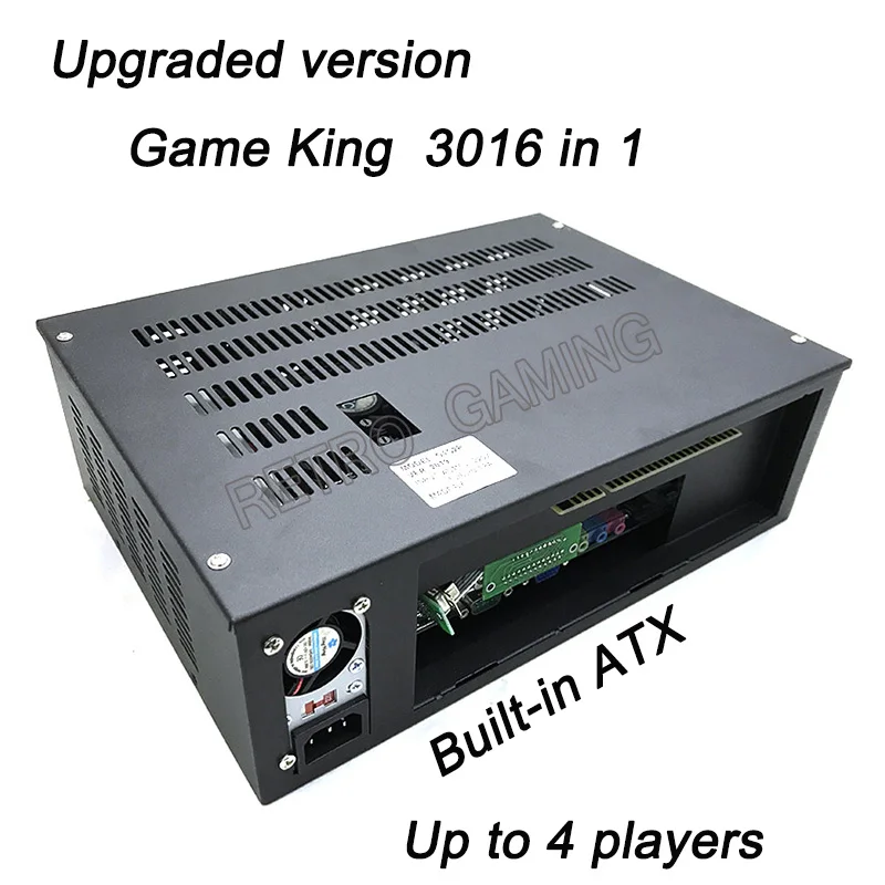 Игра King 3016 в 1, аркадная коробка с кабелем jamma Happ, джойстик, кнопка, селектор монет, полный комплект для DIY 4 игроков, аркадный шкаф