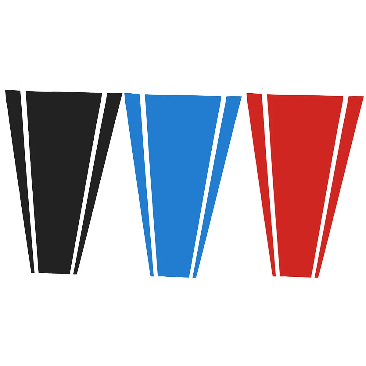 1x наклейки на капот гоночного автомобиля с двойной полосой виниловые