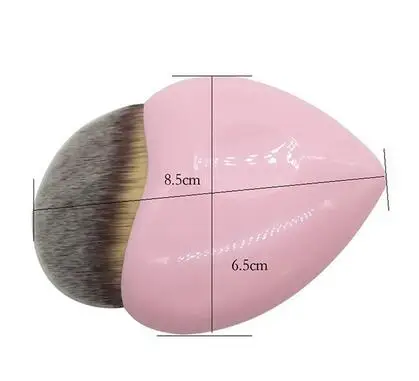 

free shipping 100pcs New heart-shaped make-up brush