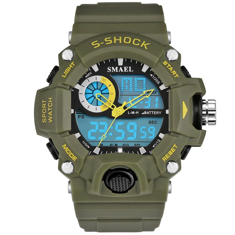Часы наручные S Shock Мужские Цифровые спортивные ударопрочные