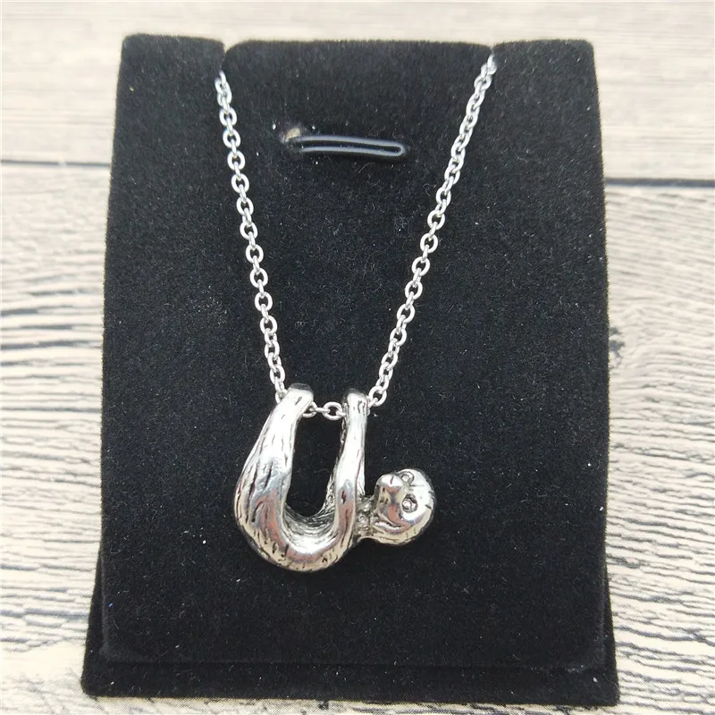 Новинка ожерелье Ленивец 3D модное Стильное с подвеской женские модные украшения