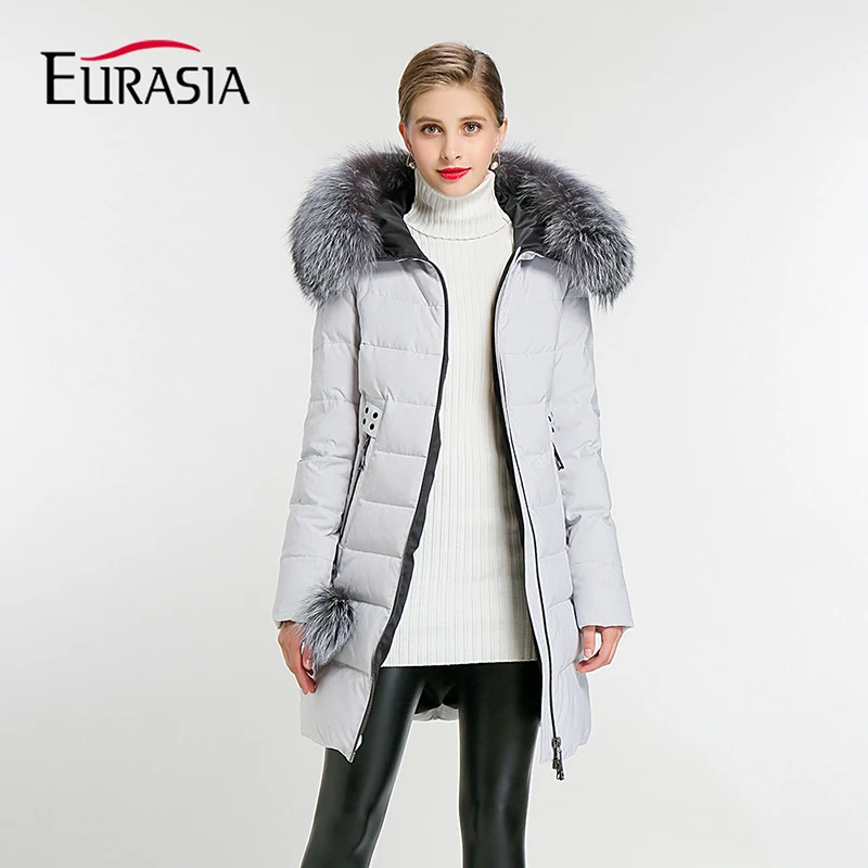 ЕВРАЗИЯ 2018 Новый Бренд Женщин Зимняя Куртка Гуд Дизайн Толщиной пальто Парка