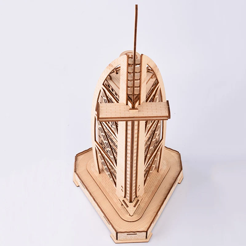 Деревянные 3d модели Burj Al Arabic для детей и взрослых Обучающие в сборке