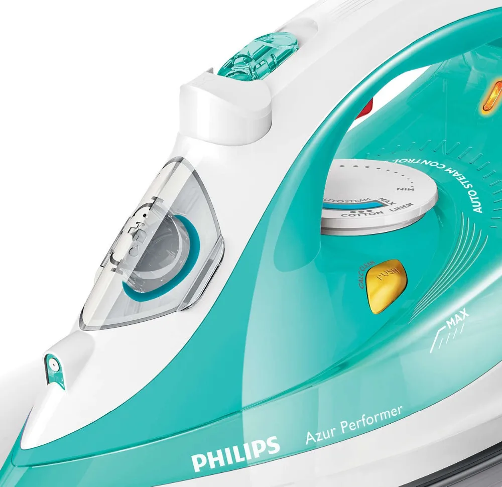 Philips Azur Performer Паровой утюг Подача пара 40 г/мин удар 160 г Подошва SteamGlide Plus 2400 Вт GC3811/77