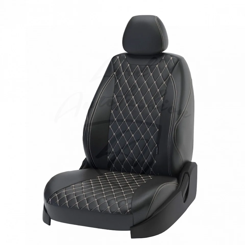 Для Toyota Corolla E150 2007-2013 Модельные авточехлы из экокожи (Модель Байрон) | Автомобили и