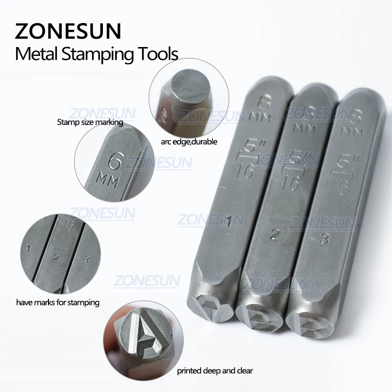 ZONESUN, 36 шт/партия ювелирных изделий металлические Штампы Алфавит русский A-Z кожа удар Штамповка Сталь металлический кейс для инструментов для рукоделия 6/8 мм