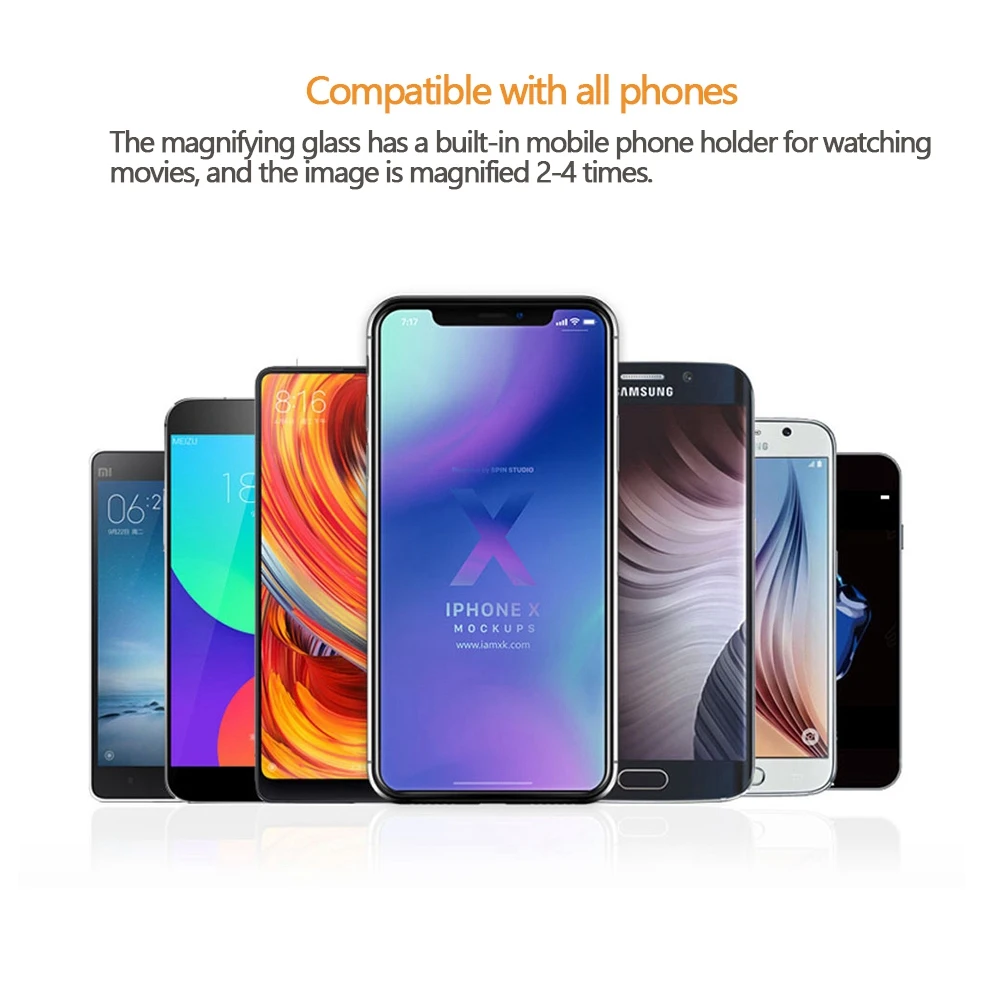 Мобильный телефон 3D проектор 12 дюймов стереоскопический усилительный Настольный деревянный Кронштейн