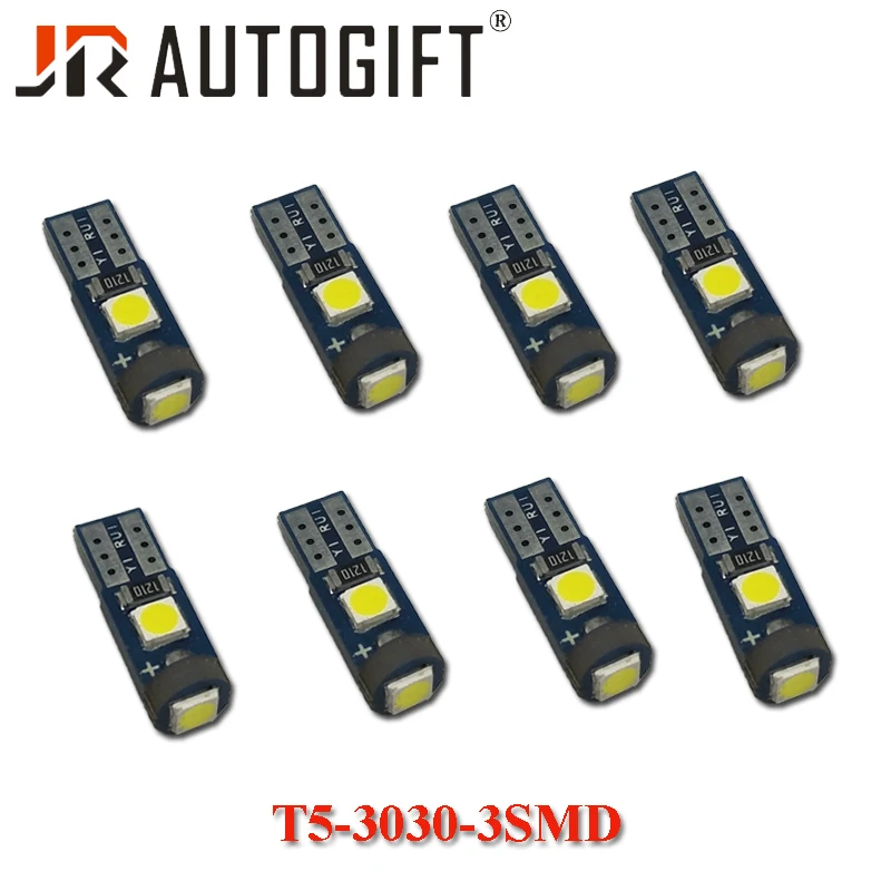 10 шт 12 V/24 V автомобиль-Стайлинг T5 3 светодиодный 3030 высокая яркость 3030 чип белый красный автомобиль приборной панели светодиодный лампа приборной панели лампы