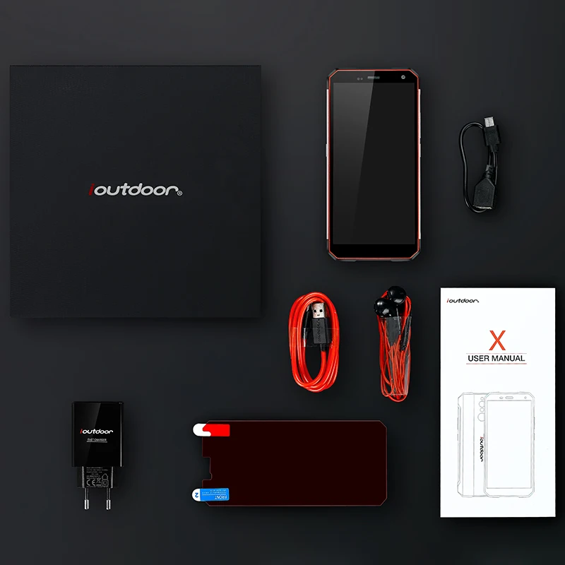 Ioutdoor X IP68 прочный телефон 5 7 дюймов MTK6763 6 ГБ 128 Встроенная память Face ID