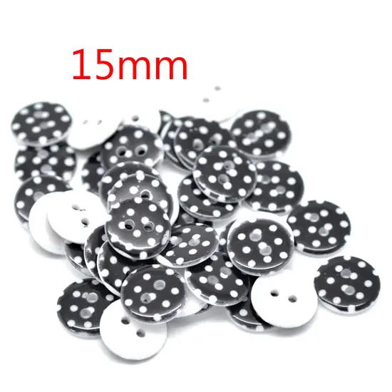 50 штук смешанных круглых точечных смолы швейные пуговицы для одежды плоской кабошон скрапбукинг ремесла Knopf Bouton Decor DIY аксессуары.