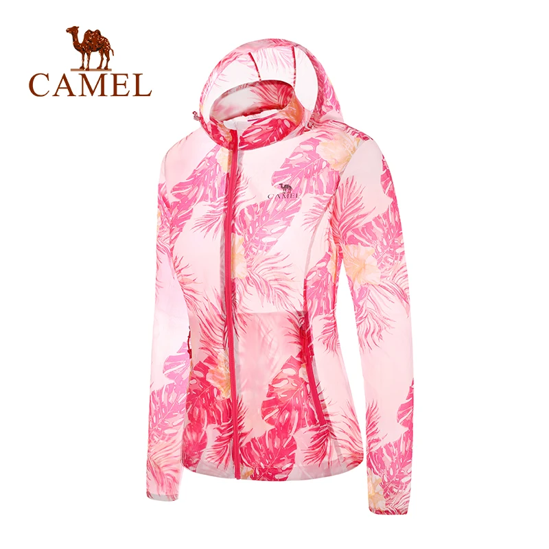Женская быстросохнущая спортивная куртка CAMEL дышащая с защитой от ультрафиолета