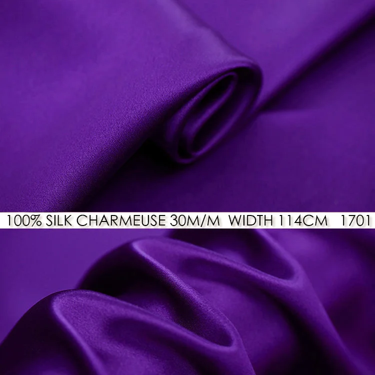 CNUM SS11430-2 100% шелк сатин/чистый цвет 1725-1765/шелк ткань тяжелая/W:1.25yd T:30 момме/единица: M