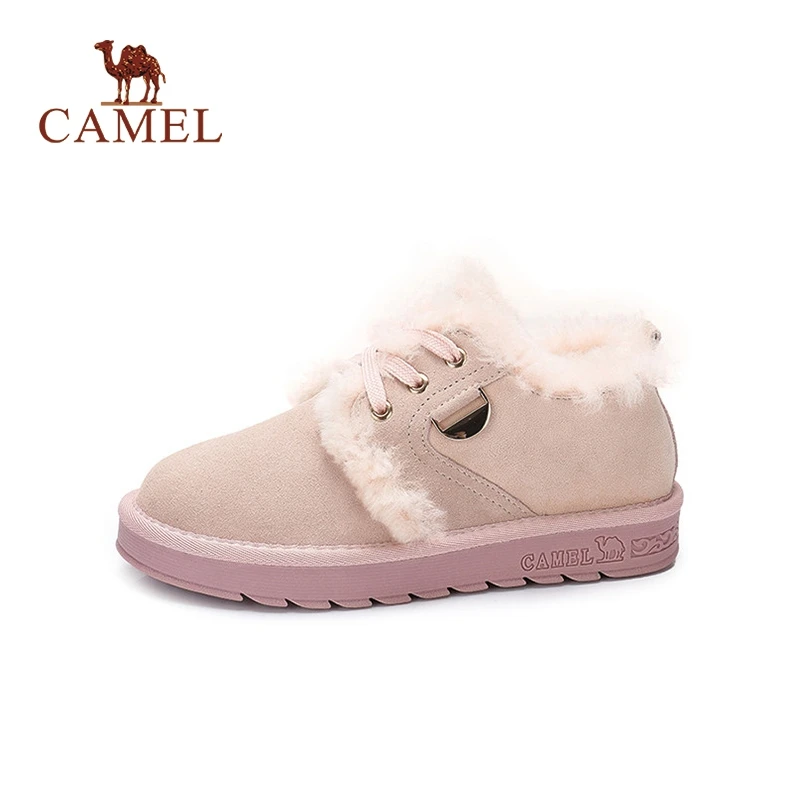 CAMEL/зимняя Модная Повседневная Новая женская обувь на плоской подошве зимние