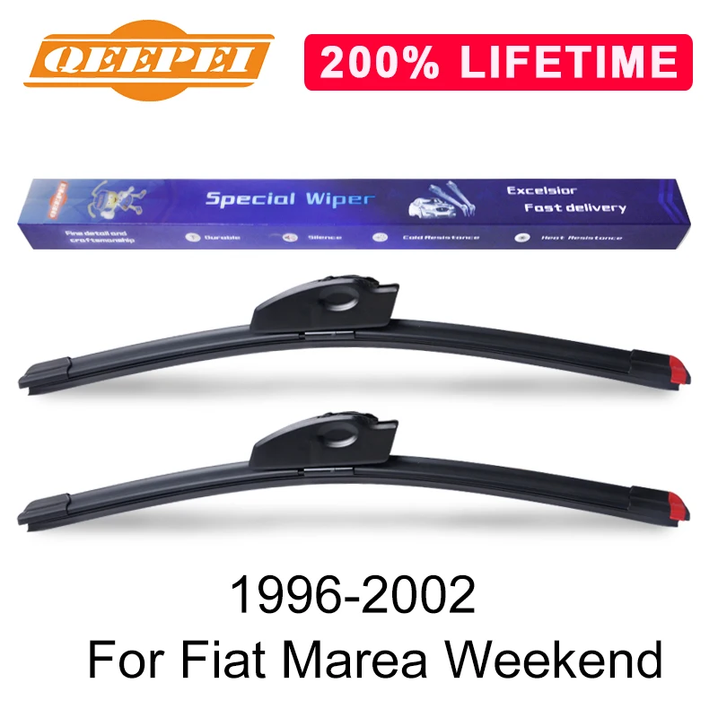 QEEPEI Замена стеклоочистителя для Fiat Marea Weekend 1996 2002 ветровое стекло натуральный