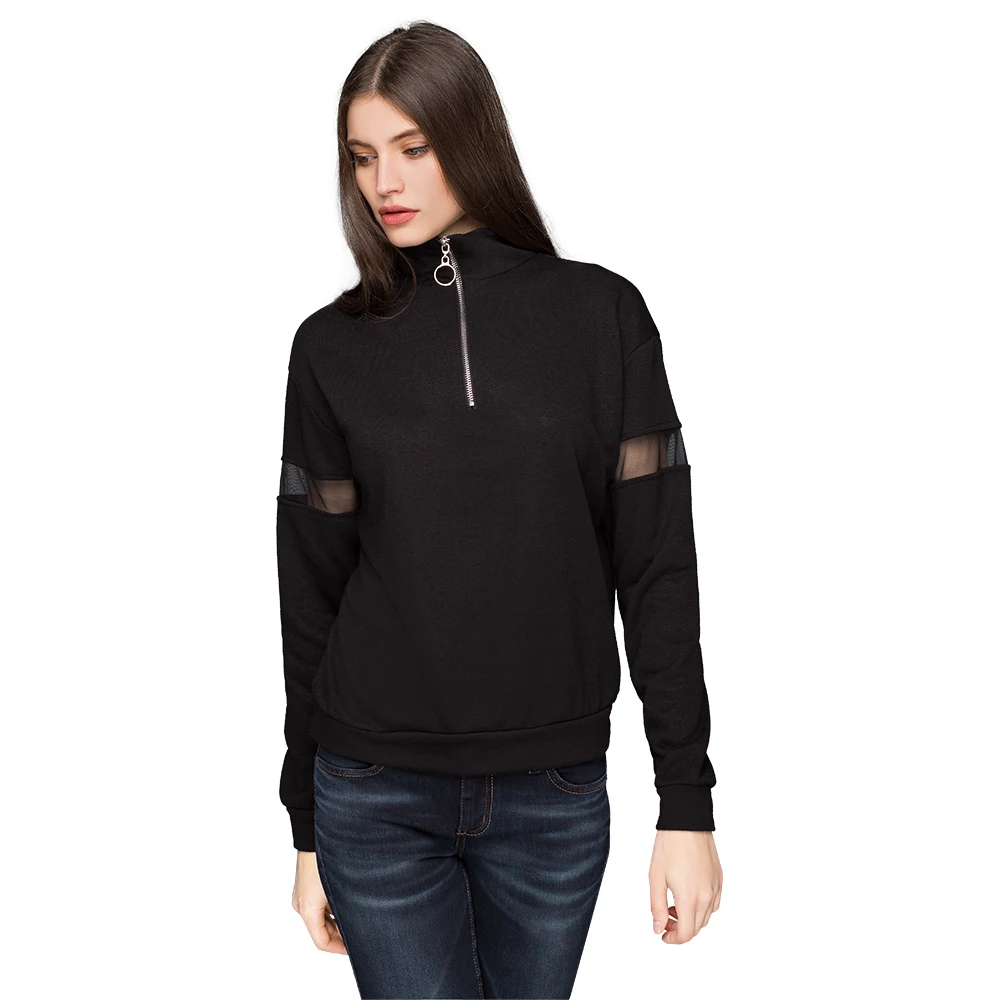 Gloria Jeans Оригинальный джемпер с сетчатыми элементами для девушки GAC007407|hoodie hoody|female