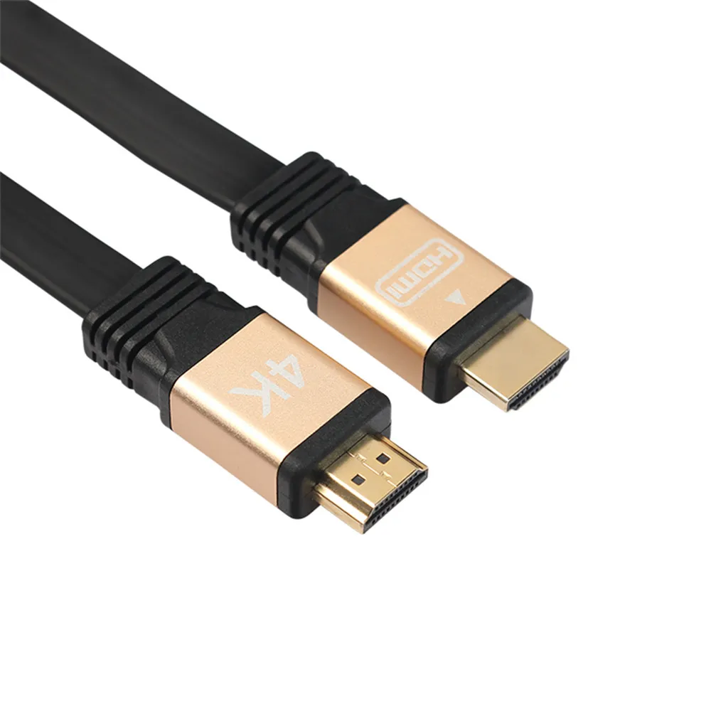 HDMI плоский кабель 2 0 4K высокоскоростной 18 Гбит/с разъем Ethernet Поддержка аудио