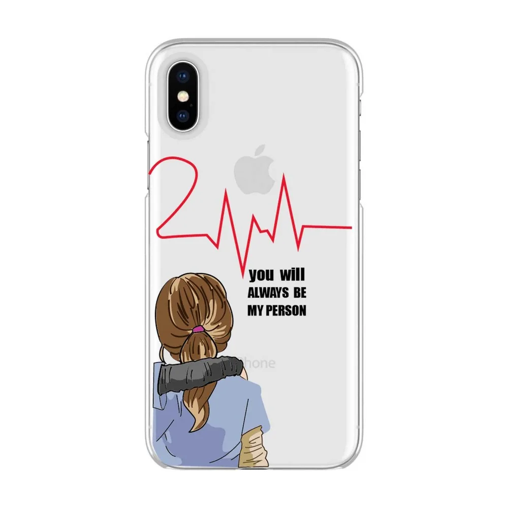 Quadro серый анатомический мягкий чехол для телефона из ТПУ с надписью You're my person