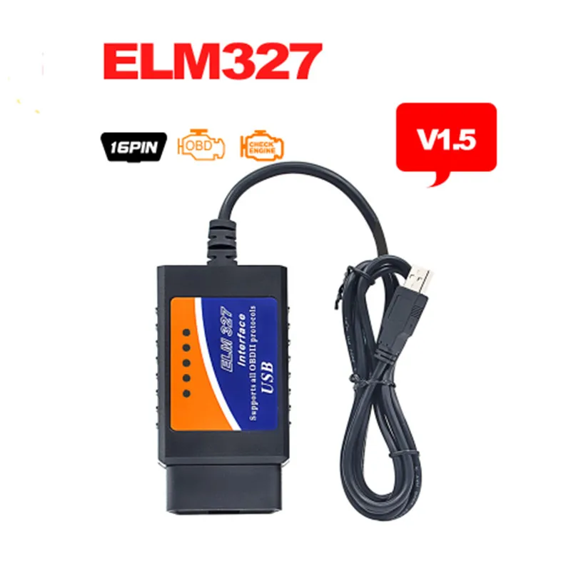 ELM327 Usb интерфейс OBDII ELM 327 Scanner V1.5 автомобильный диагностический кабель|car diagnostic
