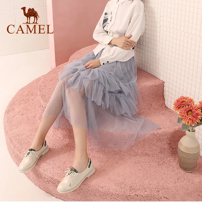 CAMEL New Women Retro Trend Single Shoes Fashion Leather Casual Dress For Laides Comfort Soft Pumps British | Обувь
