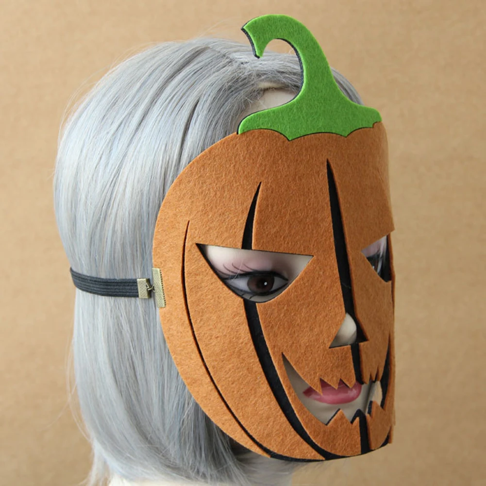 Funny Halloween Pumpkin Full Face Mask with Elastic Band for Masquerade Party | Дом и сад