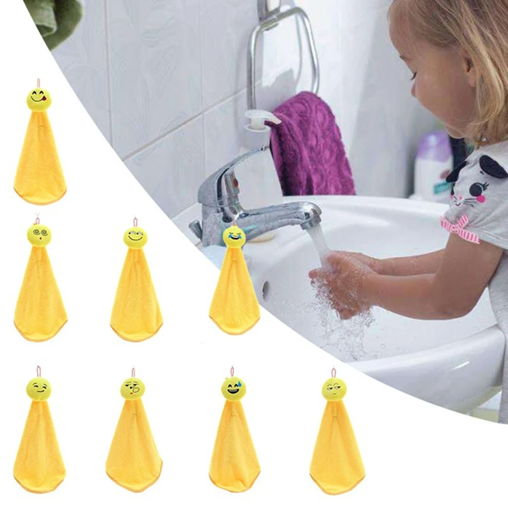 Забавные коралловые бархат случайный emoji сильный абсорбент Полотенца воды сушки