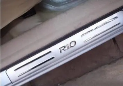 Чехлы для KIA RIO k2 2010 2011 2012 2013 2014 2015 2016 нержавеющая сталь порог Стайлинг автомобиля