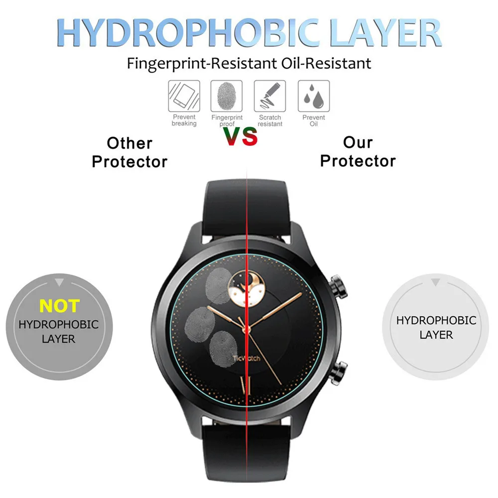 2.5D высококачественное закаленное стекло для Ticwatch C2 прозрачное 0 3 мм защита