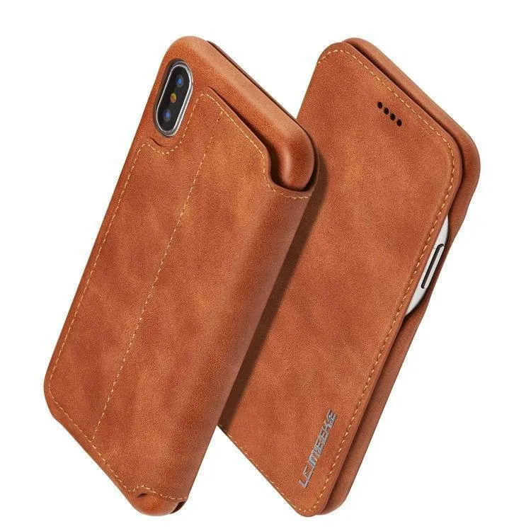 Fundas чехол для iphone 7 XR X XSMAX XS, роскошный флип-чехол для телефона, кожаная сумка для iphone 6, 6 S, 8 plus, чехол-книжка с подставкой для карт, задняя крышка