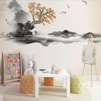 new chinese ink painting landscape chinese style zen landscape painting production wallpaper mural custom photo wall