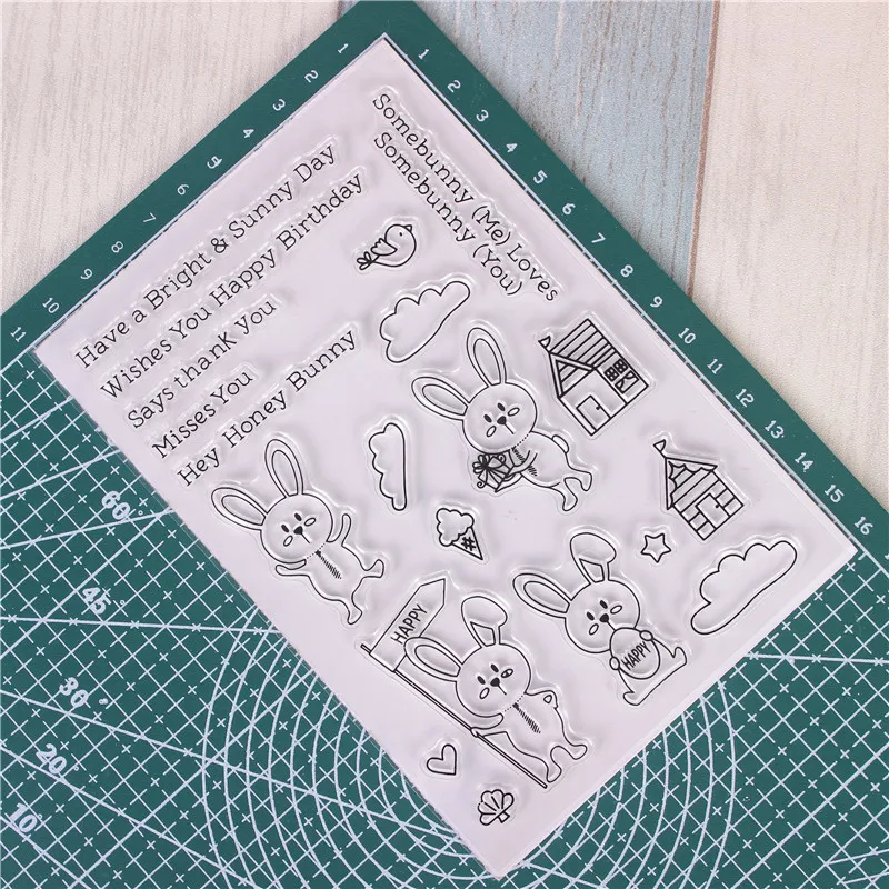 Резиновые силиконовые прозрачные штампы для скрапбукинга тампоны прозрачное