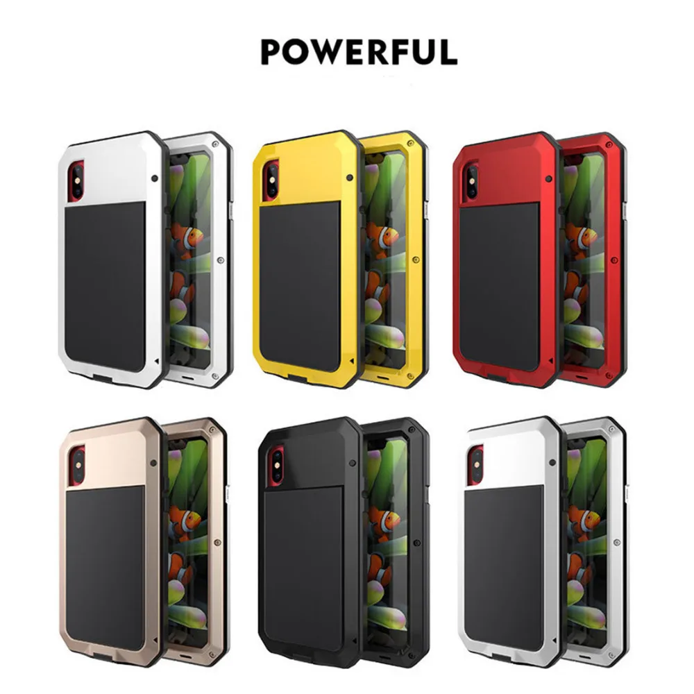 Heavy Duty Protection Anti-knock Metal Aluminum phone Case for iPhone 11 iphone pro max Dirt-resistant Shockproof Cover | Мобильные