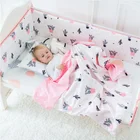 Бампер детский хлопковый, кровать, детская кроватка см х 30 см