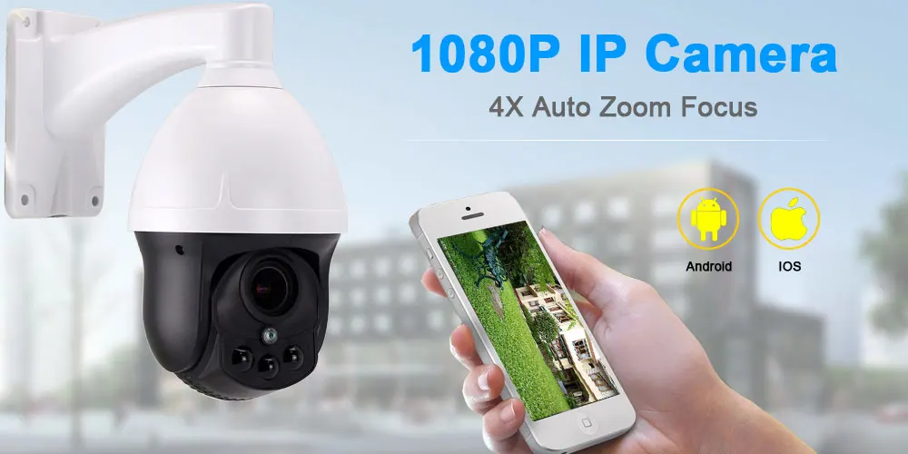 SMTKEY 1080P PTZ IP камера с автоматическим зумом и фокусом 4X 2,8~ 12 мм объектив безопасности для наружного использования в помещении onvif IP сеть мини PTZ камера
