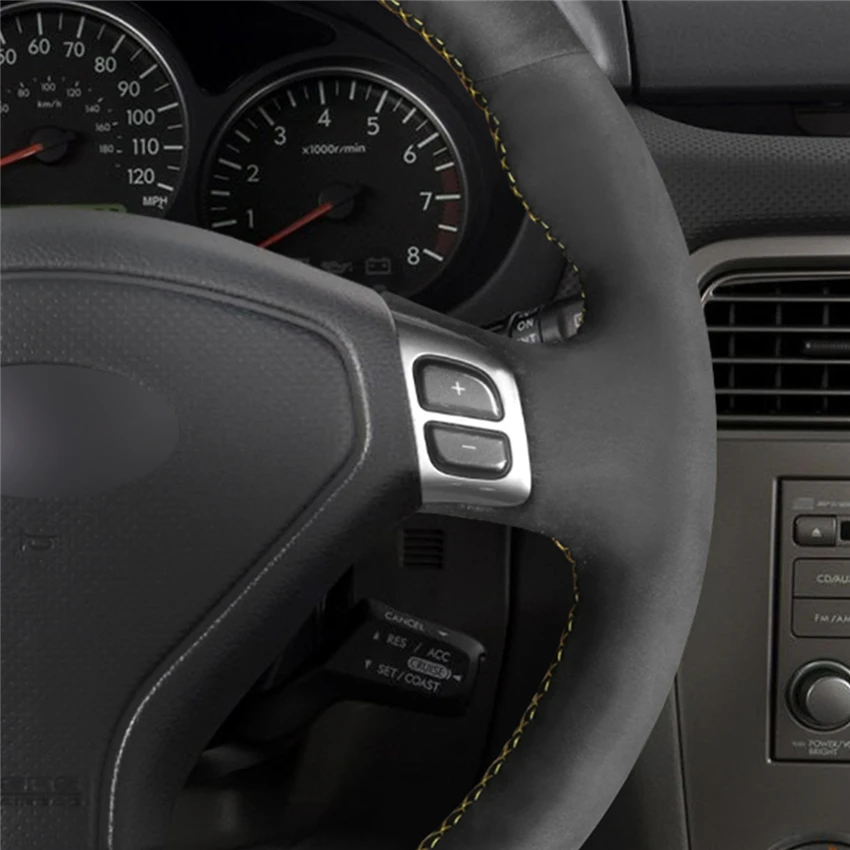 MEWANT черная крышка рулевого колеса из искусственной замши для Subaru Forester 2005 2006 2007