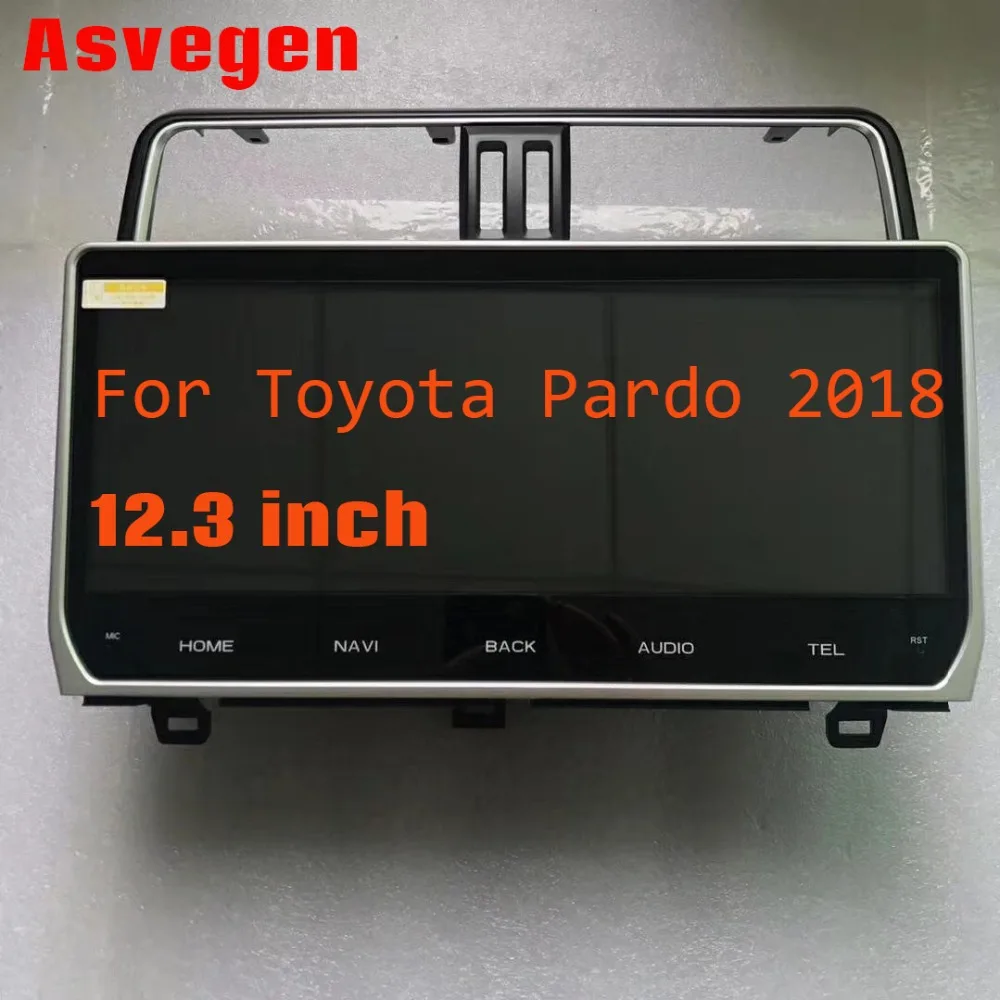 Android 7,1 Автомобильная магнитола для Toyota Land Cruiser Prado ram 1G rom 16G 12,3 дюймов Автомобильная стерео навигация