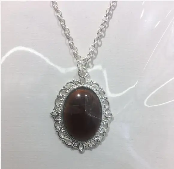 mood necklace Подвеска настроение, ожерелье из бисера, модное цветное ожерелье, меняющее температуру ожерелье с мешком из ОПП - Окраска металла: mood necklace