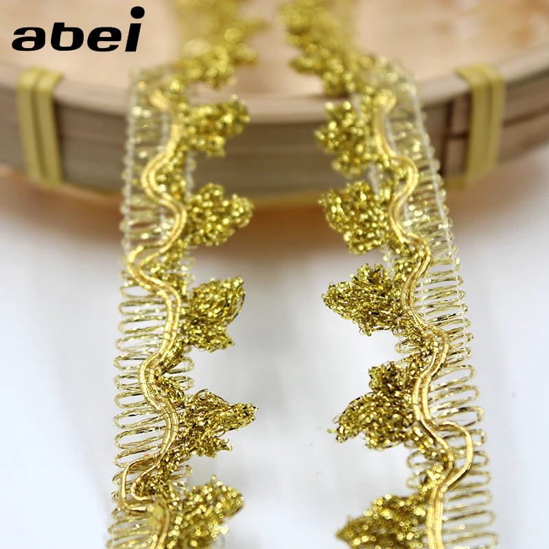 10 ярдов 18 мм золотые кружевные украшения для свадебной вечеринки|lace trim|gold lace