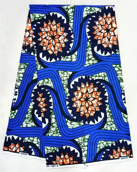 Red&ampyellow african wax fabric 40*40 Density 100% cotton 6yards/pcs for art quilts (Nov-2-2017) |