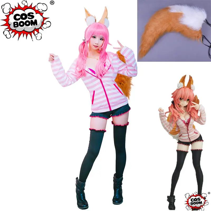 COSBOOM Fate Extra CCC Tamamo no Mae костюм для косплея игра Женский карнавальный костюм|Игровые
