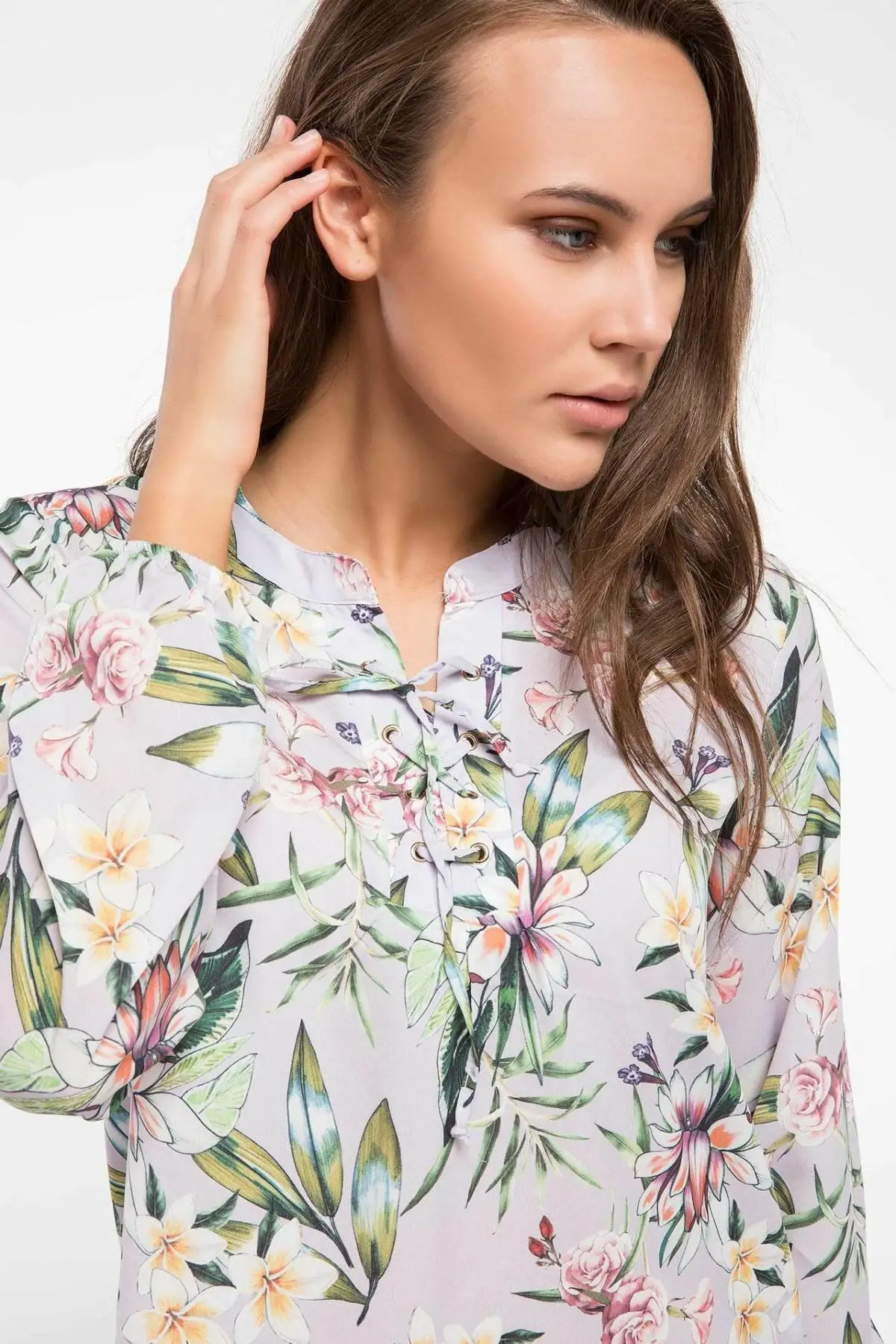 Дефакто Женская Blouse J1929AZ18SM с коротким рукавом| |