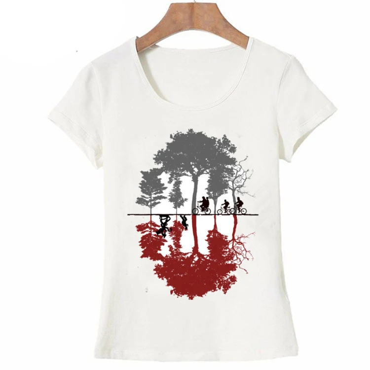 Женская футболка с коротким рукавом надписью Stranger Things Design | одежда
